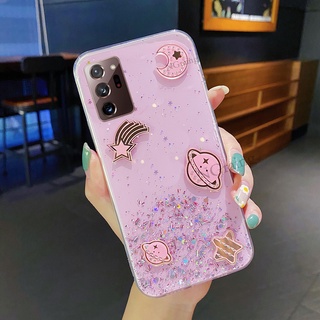 Ốp điện thoại samsung galaxy note 20 note20 ultra ins long lanh star space tpu bìa mềm trong suốt samsung note 20 note 20 ultra 2021