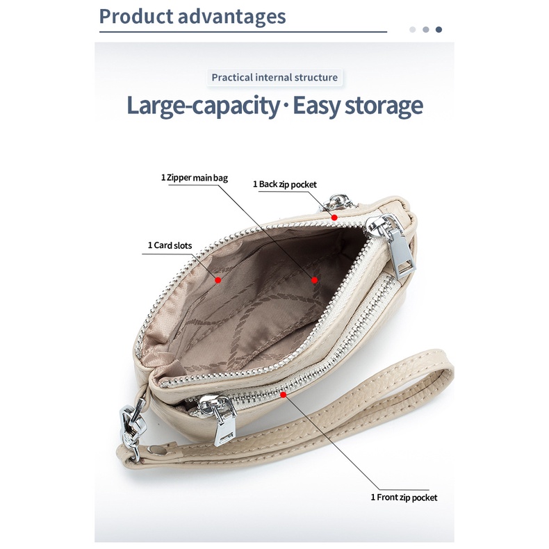 Ví Da Cầm Tay Đa Năng Phong Cách Âu Mỹ Thời Trang Cho Nữ