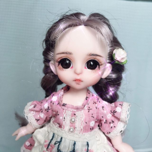 Búp bê baboliy faceup gắn mắt