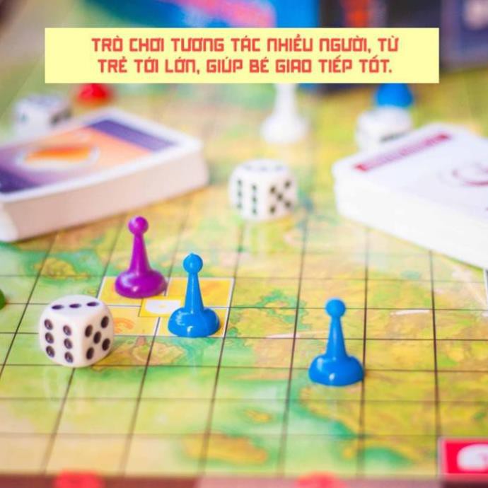 Board game-Đi tìm kho báu phần 2 Foxi-đồ chơi gia đình tương tác tư duy-quản trị niềm tin