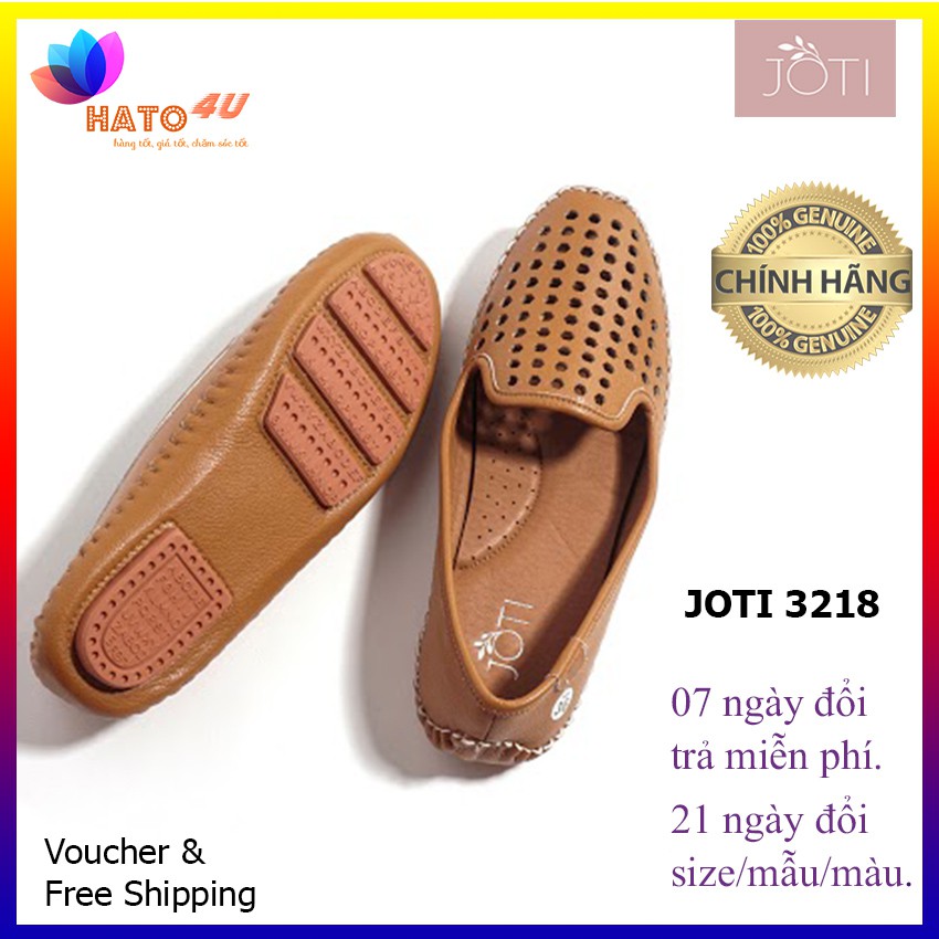 Giày Lười Nữ JOTI Aline Moccasins 3218AU0 2020 - Khắc Lazer Nổi Bật Đế Cao Su Dẻo Nhẹ Êm Chân