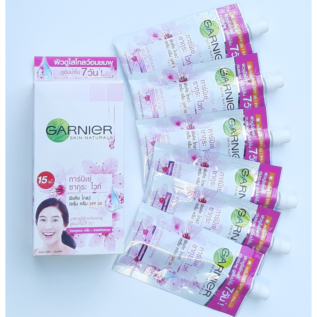 1 tuýp Kem lót Garnier 7ml dưỡng trắng da tự nhiên Garnier Skin Naturals