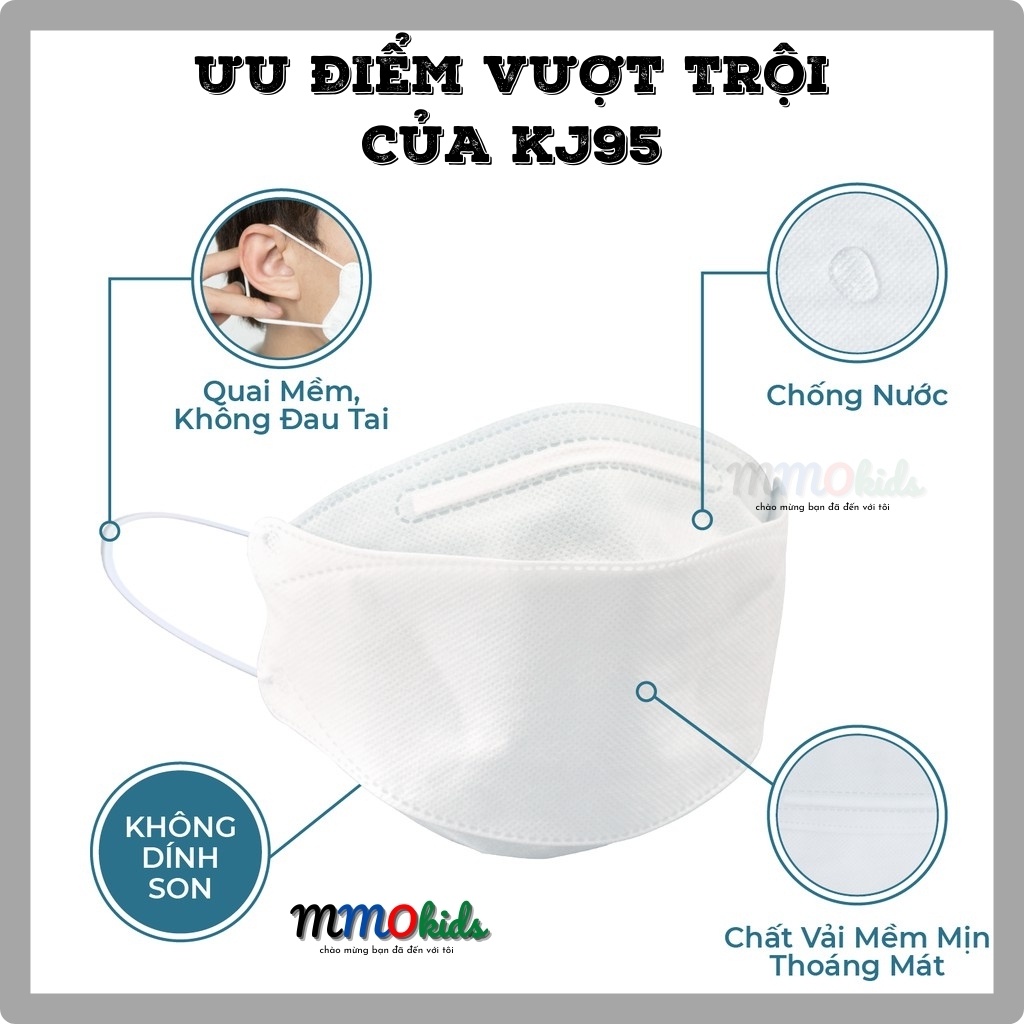 Khẩu trang 3d mask model kf94 4 lớp kháng khuẩn kj95 công nghệ hàn quốc. - ảnh sản phẩm 3