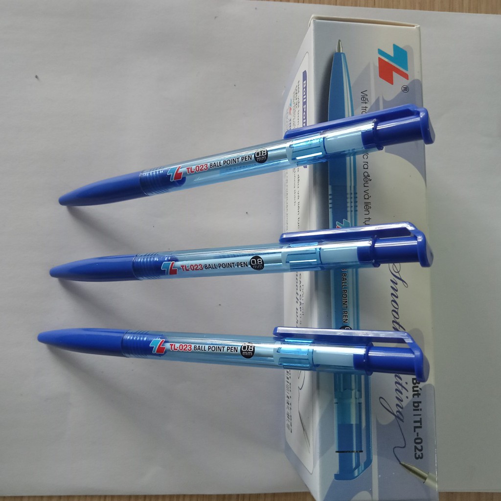 Bút Bi Thiên Long TL025 Ngòi 0.8mm Viết Trơn, Êm, Mực Ra Đều Và Liên Tục