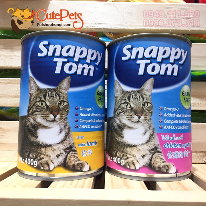 Pate Snappy Tom 400g Dành cho Mèo lớn - CutePets