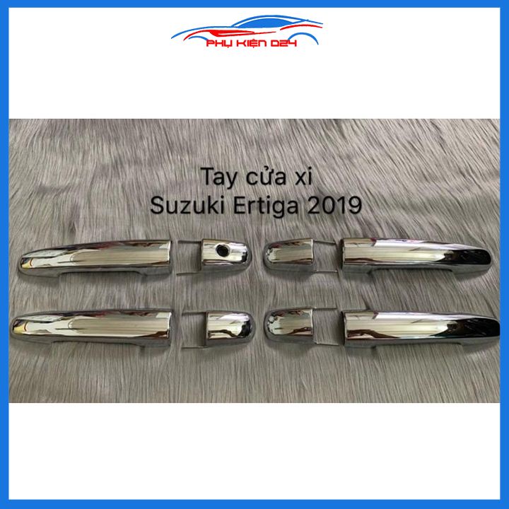Ốp tay hõm cửa mạ crom Ertiga 2019-2020-2021-2022 bảo vệ chông trầy ô tô