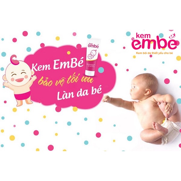 Kem Em Bé dưỡng ẩm da mờ sẹo ngừa thâm viêm da cơ địa muỗi đốt rôm sảy chàm sữa mẩn ngứa mát da rau má thảo dược kem hăm