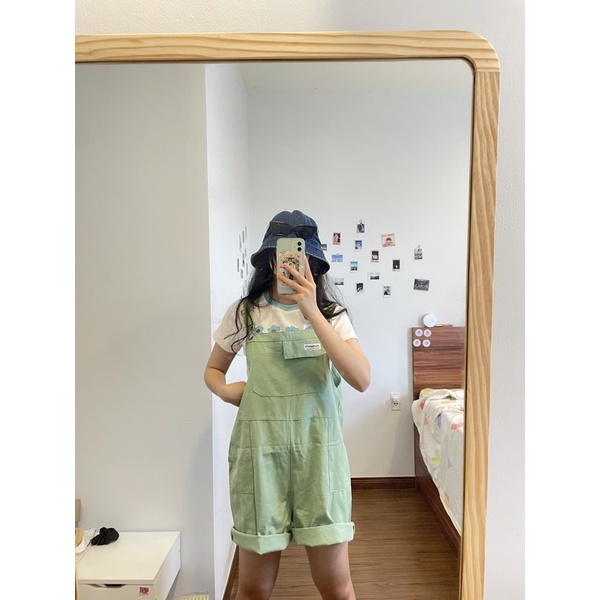 KhaLik Overall - Yếm Đùi (Có Sẵn) Màu Be Hợp Thời Trang Dành Cho Nữ Cực Xinh - Naotun Planet | BigBuy360 - bigbuy360.vn