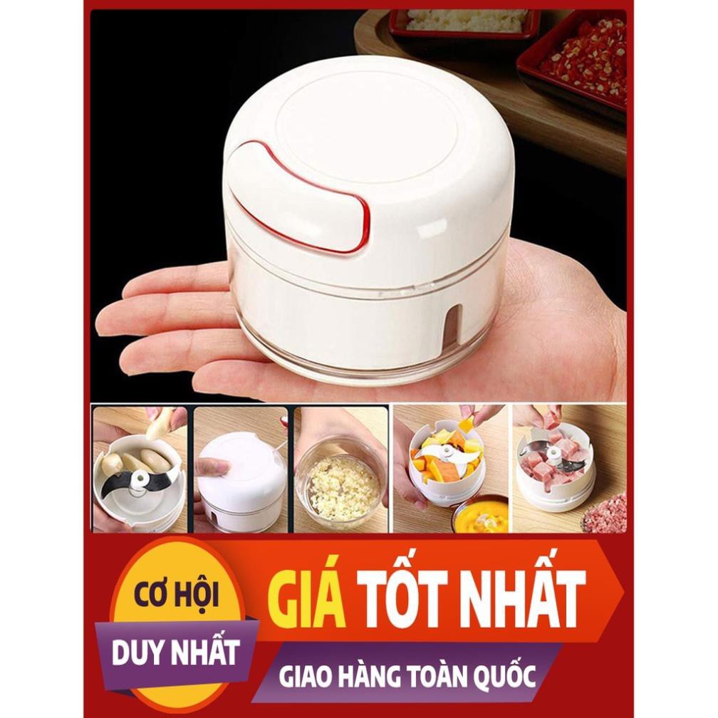 Xay tỏi ớt mini bằng tay Mini Food Chopper, máy xay thịt thực phẩm - Mian mart giúp bạn tiết kiệm thời gian khi vào bếp.