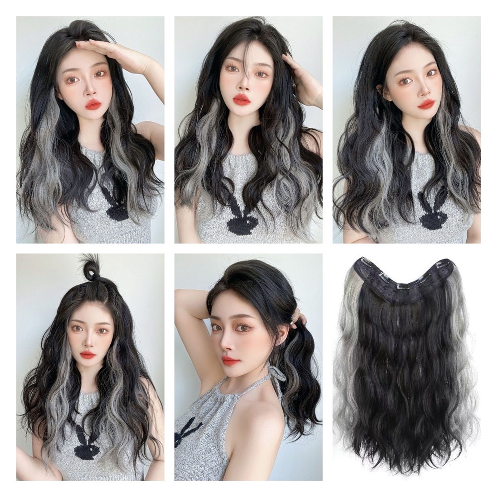 Tóc Giả Nối Dài Đuôi Ngựa Dài Vô Hình Dạng Chữ U Không Đường May
