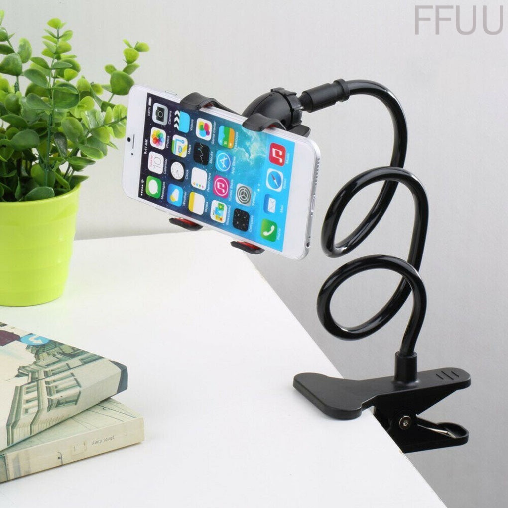 Giá đỡ điện thoại kẹp đầu giường linh hoạt tiện dụng