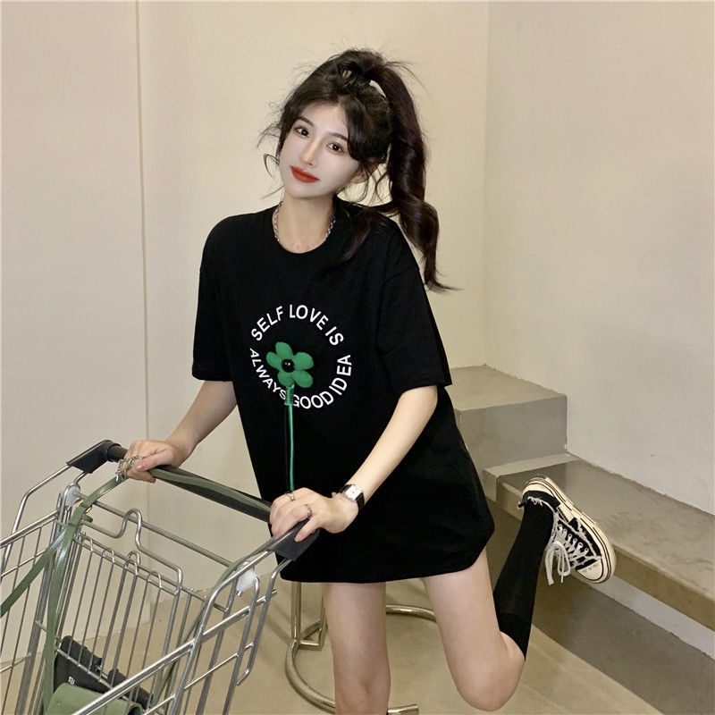 Áo Thun Ngắn Tay In Hình Thời Trang Hàn Quốc Cá Tính