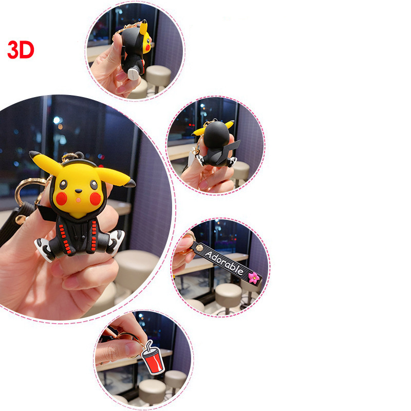 Móc khóa đeo tay Hình Pikachu cá tính 2021