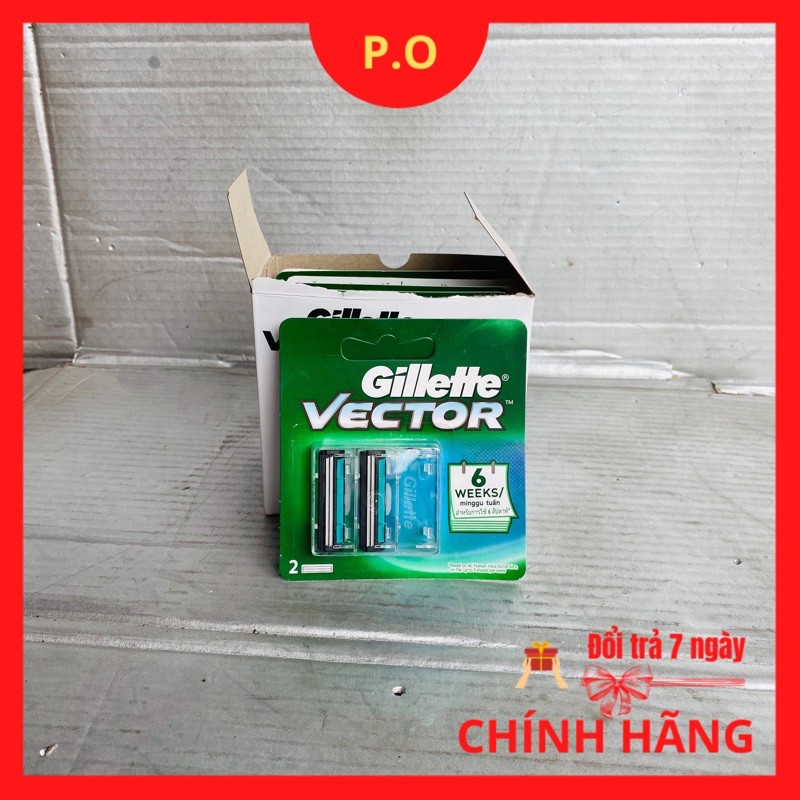 [Vỉ 2 Chiếc] Dao Cạo Râu Gillette Lưỡi Kép Tự Điều Chinh