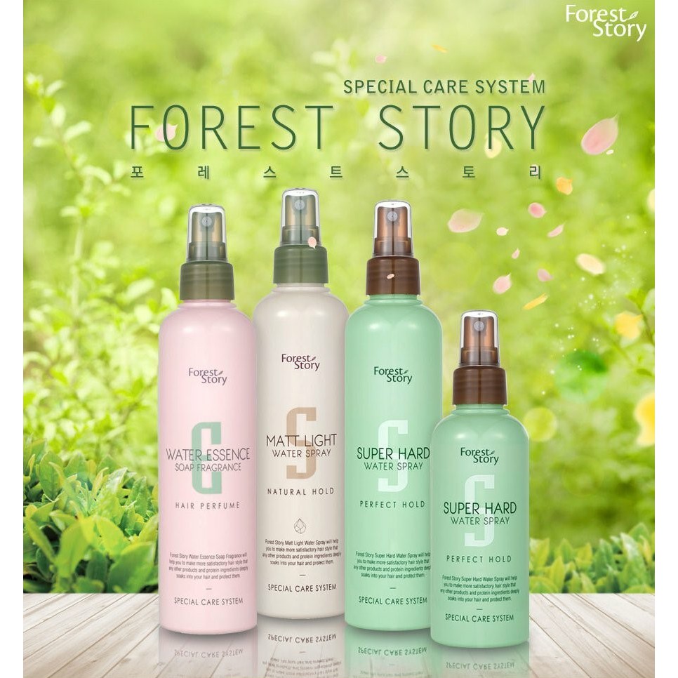 [CHÍNH HÃNG][Forest Story] Xịt tóc dưỡng ẩm tạo kiểu siêu cứng từ thảo dược SUPER HAIR Water Spray