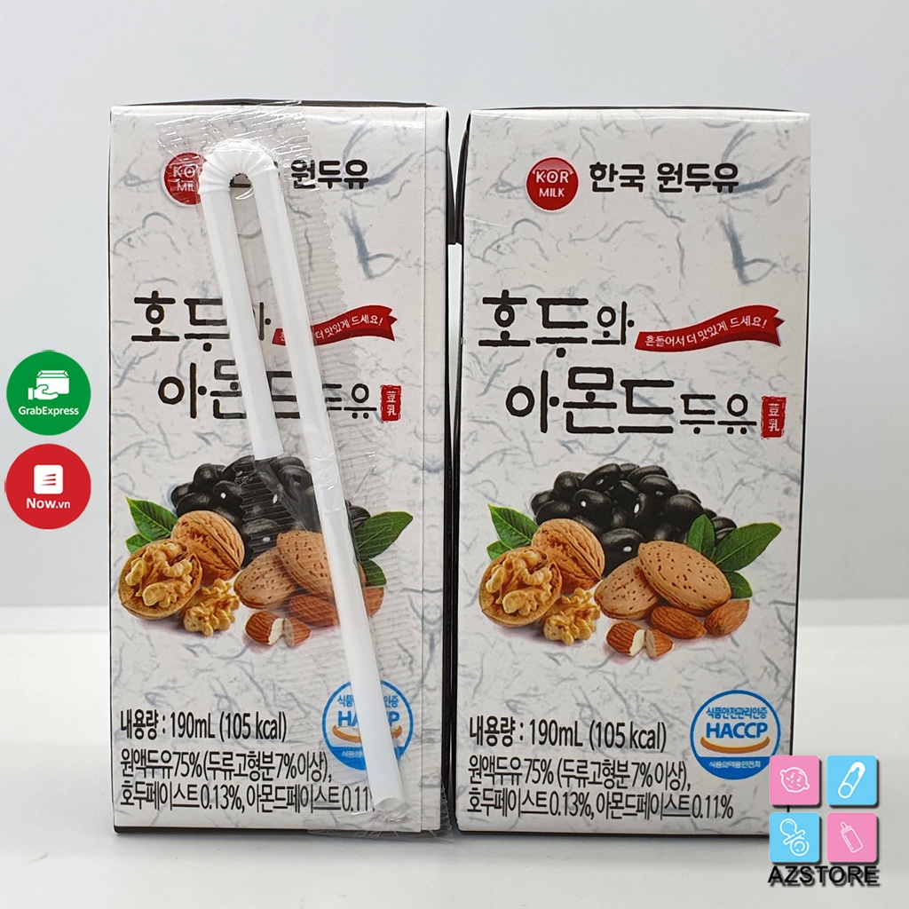 Sữa Óc Chó Hạnh Nhân Đậu Đen - Sữa hạt Kor MIlk Hàn Quốc