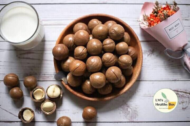 HẠT MACADAMIA HẠT KHÔ ĂNTỐT HO PHỤ NỮ MANG THAI VÀ TRẺ EM