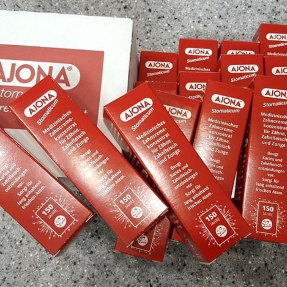 Kem đánh răng Ajona 25ml nhập khẩu Đức - Shop Mecici -  Loại bỏ cao răng, chống viêm lợi, hiệu quả gấp 5 lần loại thường