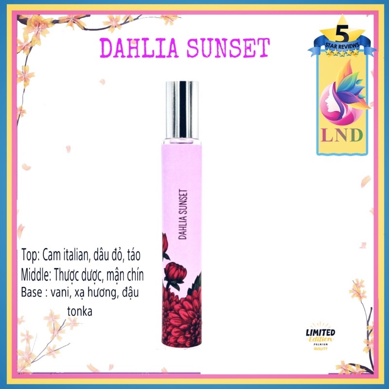 [Chính hãng] Tinh dầu nước hoa nữ cao cấp Dahlia Sun Set (BST LND)