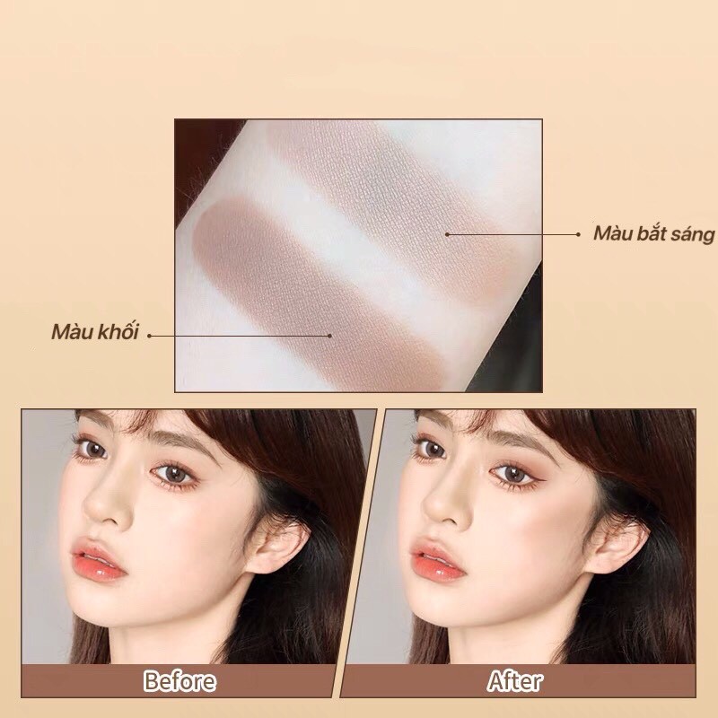 Tạo khối Cánh cụt 2 màu GOGO TALES thon gọn bắt sáng Stereoscopic Shadow Two Tone Shading Palette GT260 GOGO81 | BigBuy360 - bigbuy360.vn