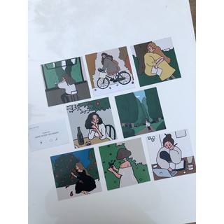 Set card cô gái 2 mặt
