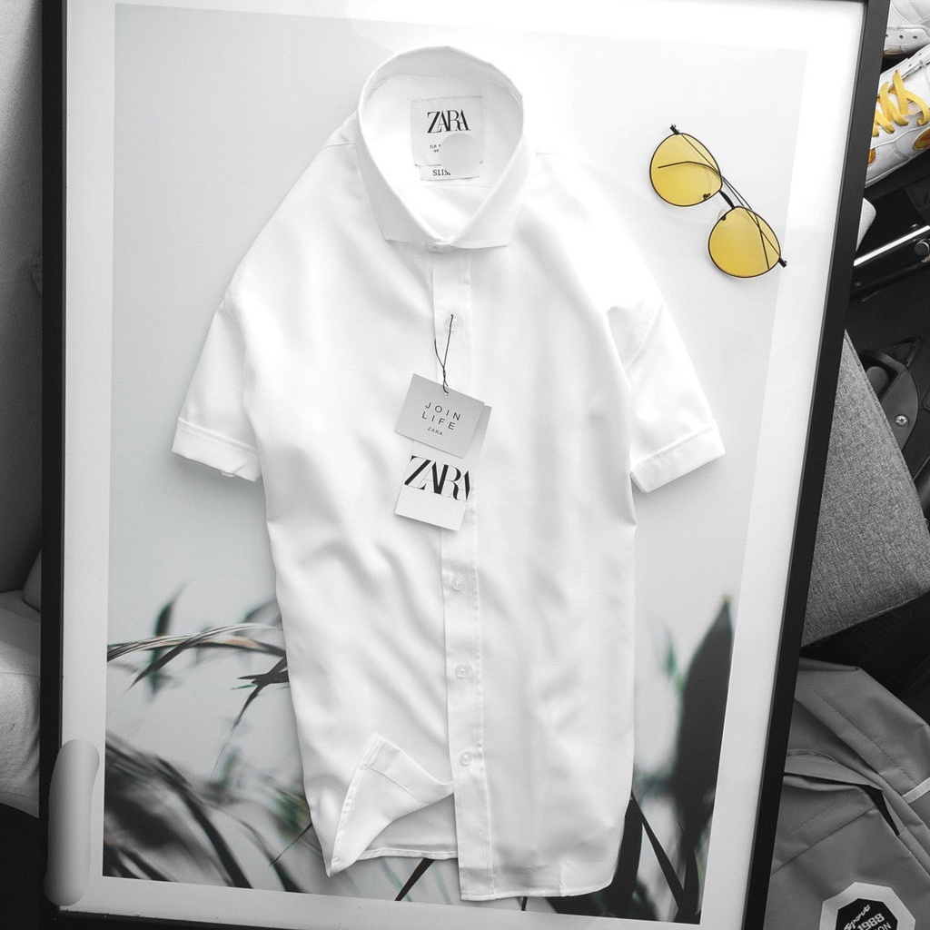 Áo sơ mi nam tay ngắn Zara VNXK chất kate cao cấp | BigBuy360 - bigbuy360.vn