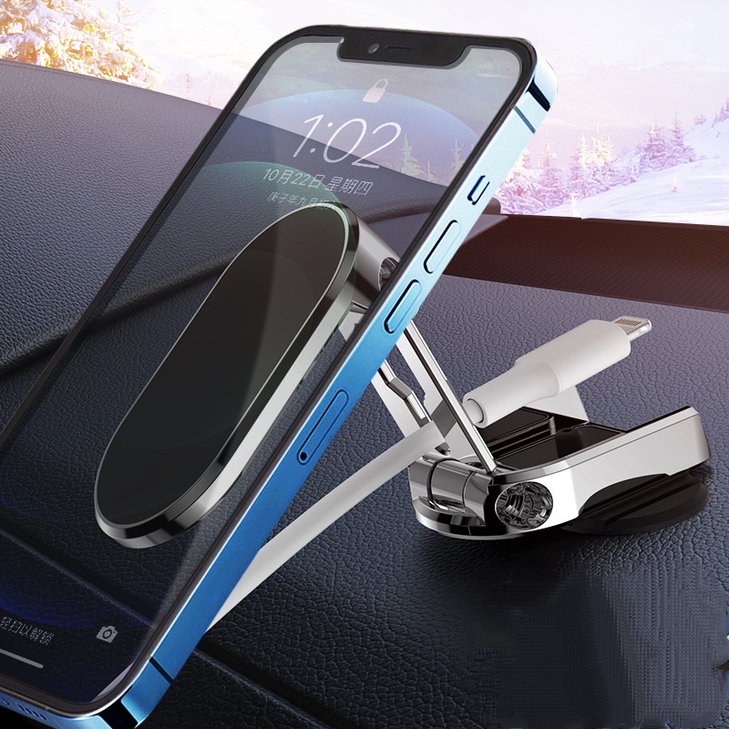 Sakora Giá Đỡ Điện Thoại Trên Ô Tô GẬP XOAY 360 Độ Dạng Hít Bằng Nam Châm Siêu Chắc Gắn Vào Mọi Vị Trí Xe Ô Tô SK-D11ZJB