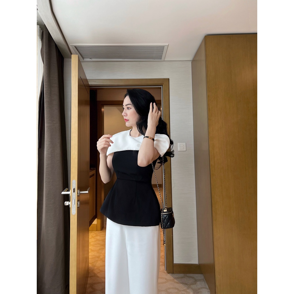 Áo V20 Selina Top Ricci thiết kế chất liệu Chéo Nhật sợi dệt cấp mềm mát | RICCI OFFICIAL