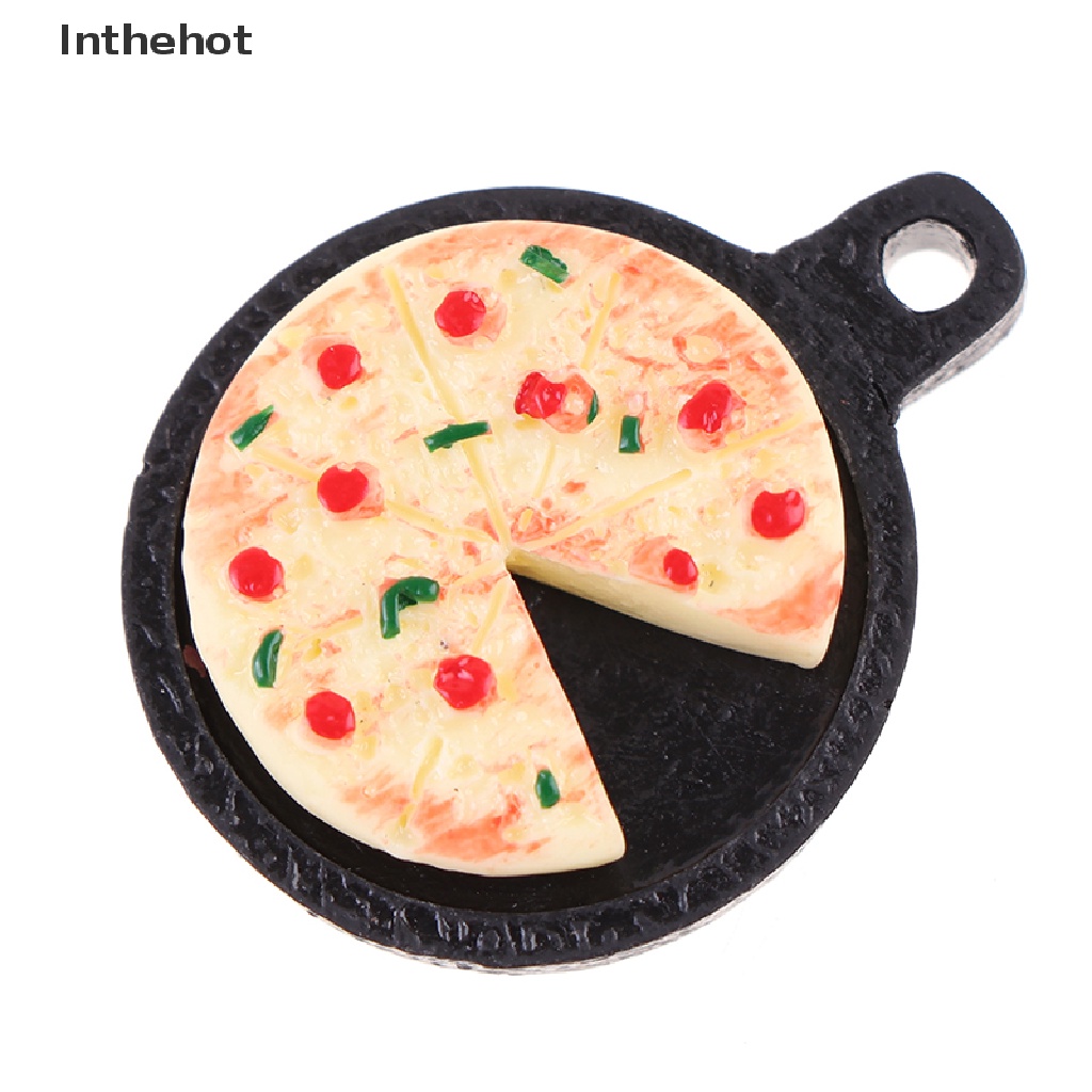 1 Bộ Bánh pizza Và Trái Cây mini Bằng Nhựa resin Cho Búp Bê