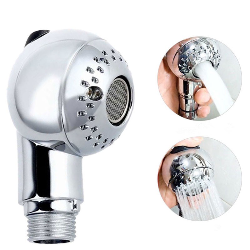 Đầu Vòi sen tăng áp có nút khóa 2 chế độ nước Cho Giường Gội