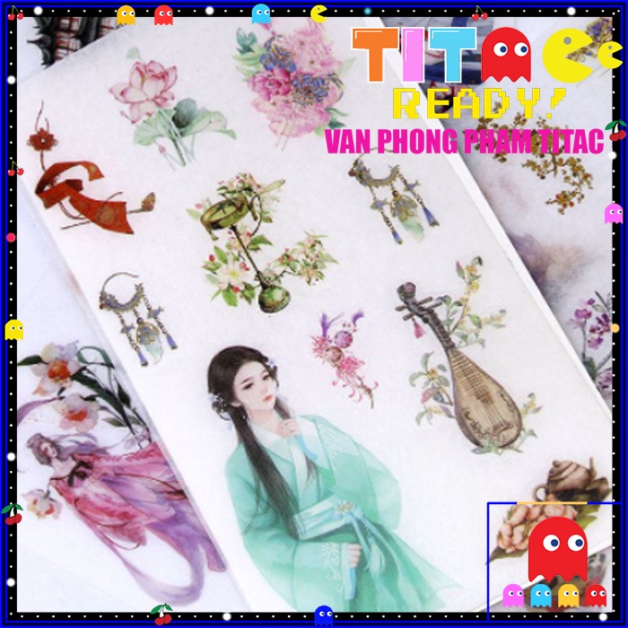 Bộ Sticker Giấy Dán  Họa Tiết Dễ Thương Tiện Dụng Cho Trang Trí Sổ Nhật Ký  Nhiều Mẫu ChọnVPP Sáng Tạo TTC