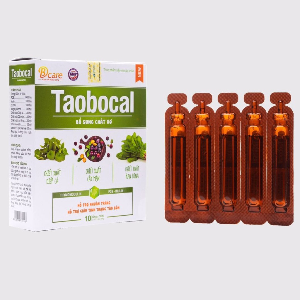 Bổ sung chất xơ Taobocal - sản phẩm của Betacare - hộp 10 ống