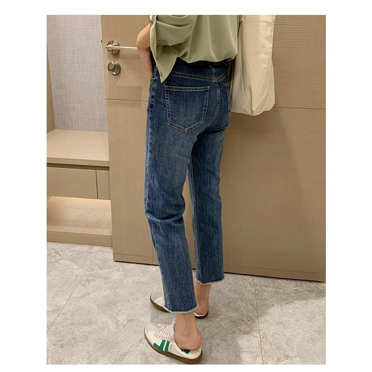 QUẦN JEANS KATY XANH ĐẬM | CẠP CAO 2 NÚT | ỐNG ĐỨNG | BigBuy360 - bigbuy360.vn