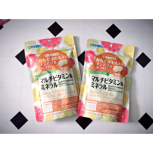 Kẹo bổ sung vitamin tổng hợp và khoáng chất Orihiro Nhật Bản