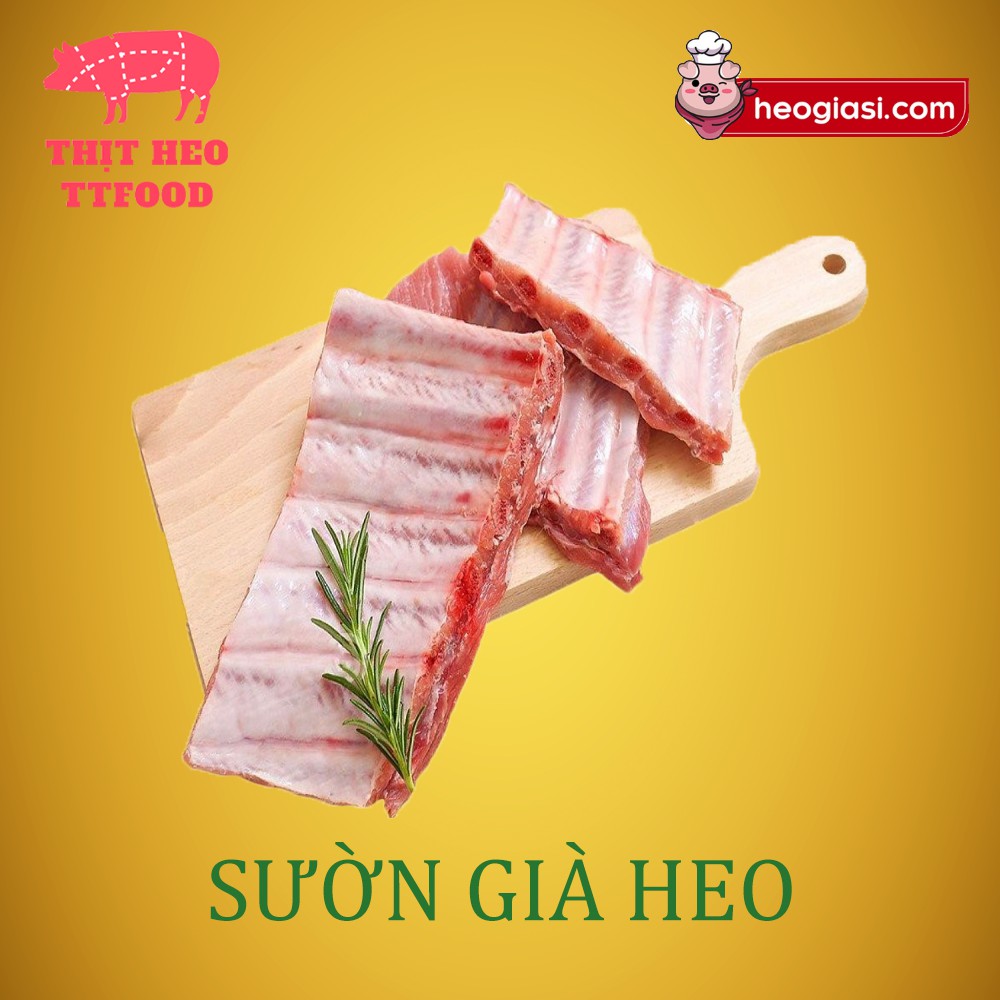 SƯỜN GIÀ -Thịt heo nóng (500g/ 1kg)