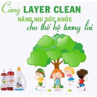 NƯỚC RỬA CHÉN BÁT HỮU CƠ LAYER CLEAN 5L.( Hàng Chính Hãng)