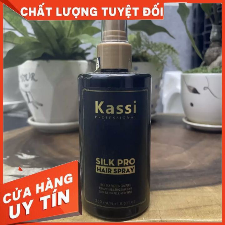 [TẬN GỐC] xịt duongx tóc ,sữa duongx tóc Kassi Silk Pro 250ml cấp ẩm , nuôi dưỡng tóc khỏe , cải thiện tóc phục hồi hư t