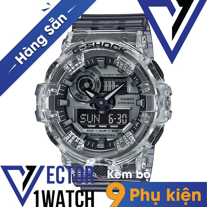 Đồng hồ thể thao nam nữ G-Shock GA-700SK-1A Full phụ kiện