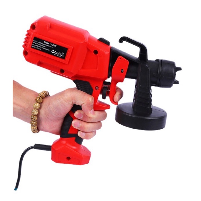 Máy Phun Sơn Cầm Tay SPRAY GUN-Dùng điện 220V - Công suất 550W - Bình 800ml - Bảo hành 12 tháng