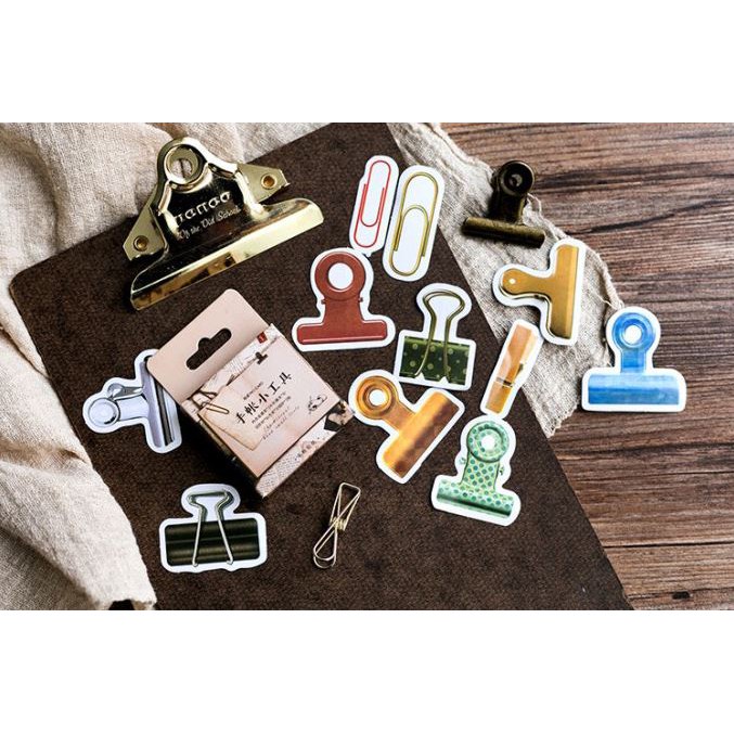 Bộ 45 Sticker Kẹp Ghim Trang Trí Sách E56