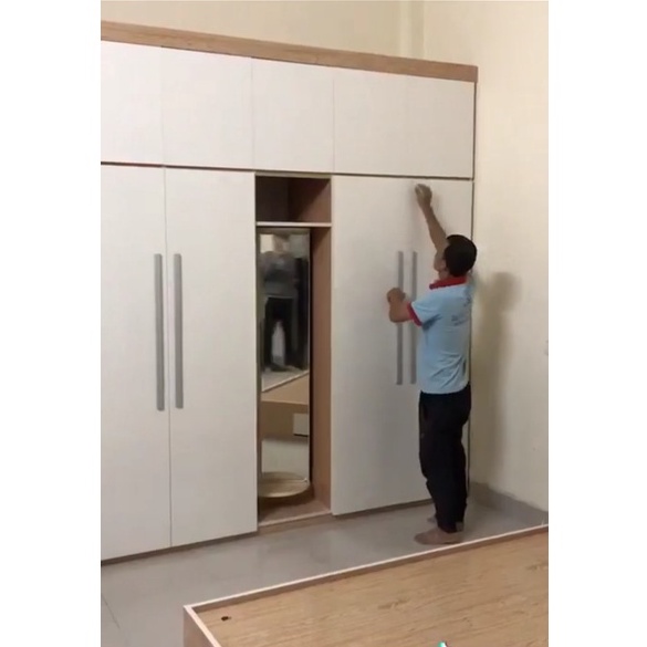 Tủ quần áo nhựa Đài Loan 5 cánh cao 2.45m – Nội thất Thành Công