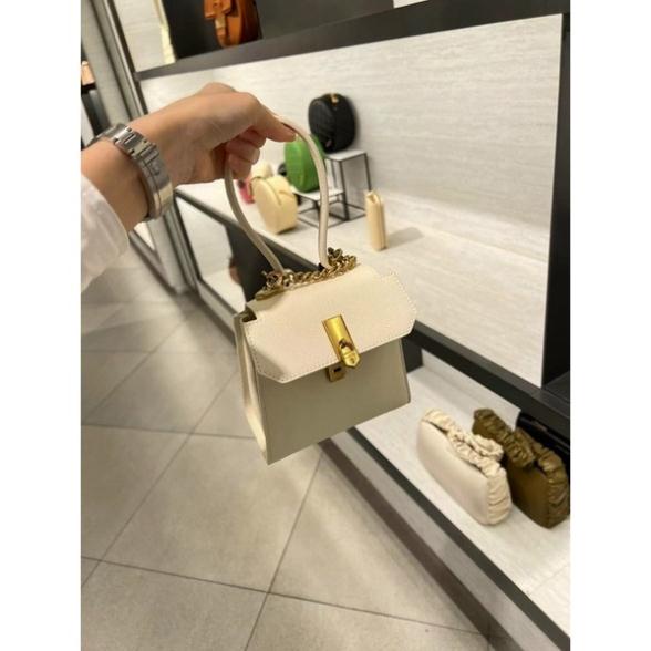 Túi cêka khoá dáng đứng có quai cầm và dây đeo chéo hàng QC cao cấp