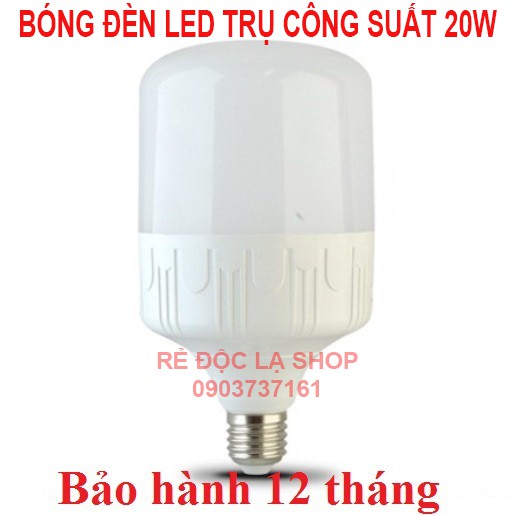 Bóng đèn Led trụ 20W Trắng