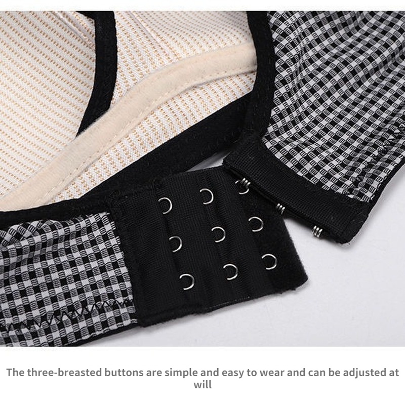 Áo Lót Không Gọng Kẻ Sọc Caro Quyến Rũ Hợp Thời Trang Cho Bạn Gái