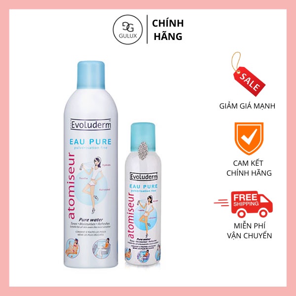 Xịt Khoáng Evoludern Atomiseur Eau Pure Water 400ml