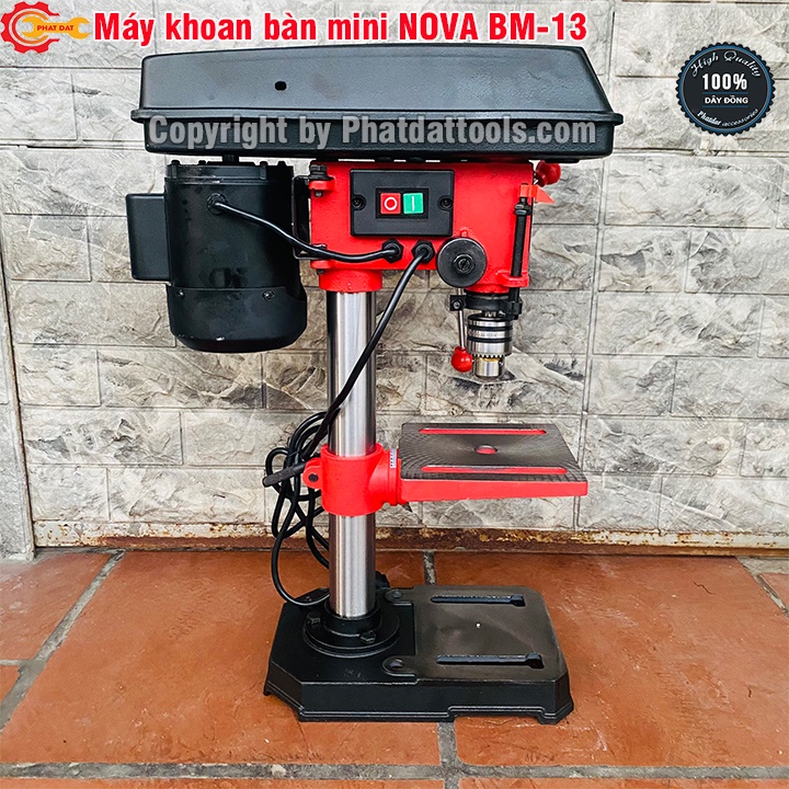 Máy Khoan Bàn NOVA BM-13  - Cao 60cm - Máy Khỏe, Chắc Chắn, Bền Bỉ - Bảo Hành 6 Tháng