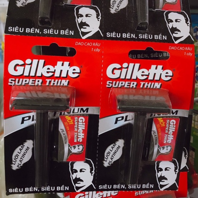 Dao Cạo Râu, Bàn Cạo Râu Gillette Super Thin Lưỡi Platinum