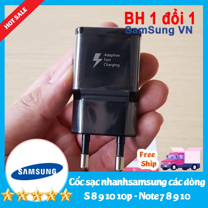 Củ sạc nhanh samsung S9 và S9plus Chính Hãng Samsung Bảo hành 1 đổi 1