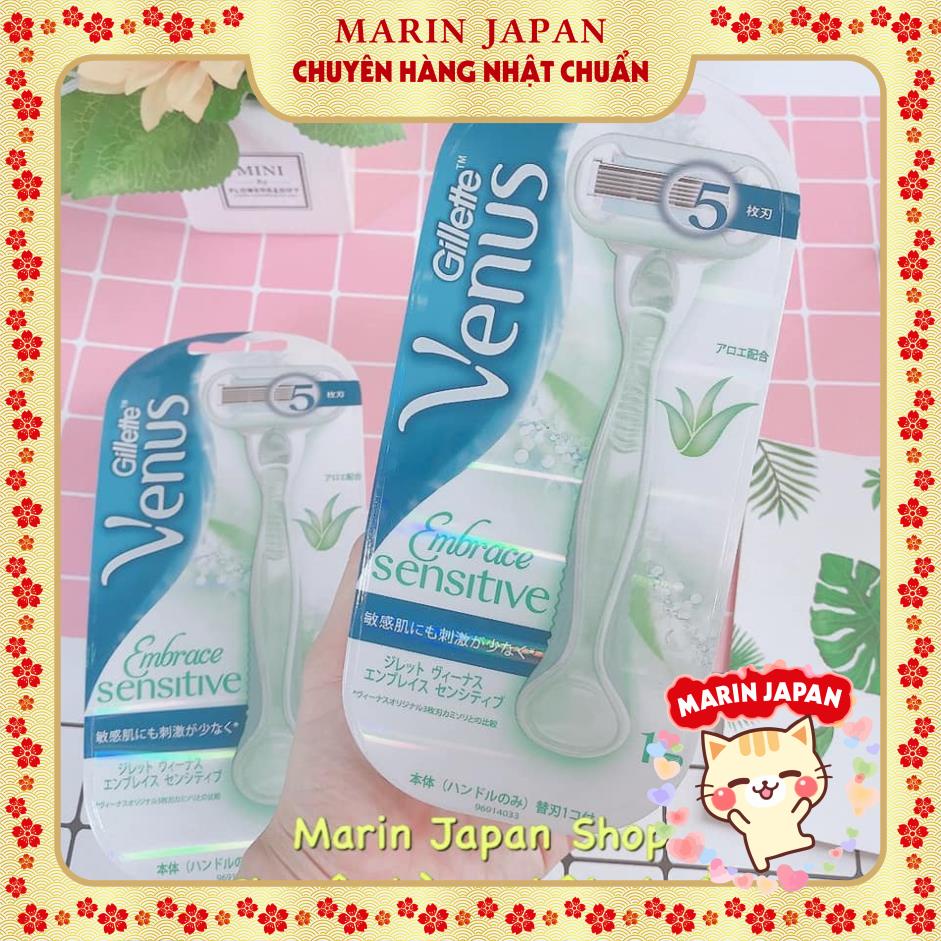 (SALE ) Dao Cạo lông body toàn thân Nữ Gillette Venus Embrace Sensitive nội địa Nhật Bản