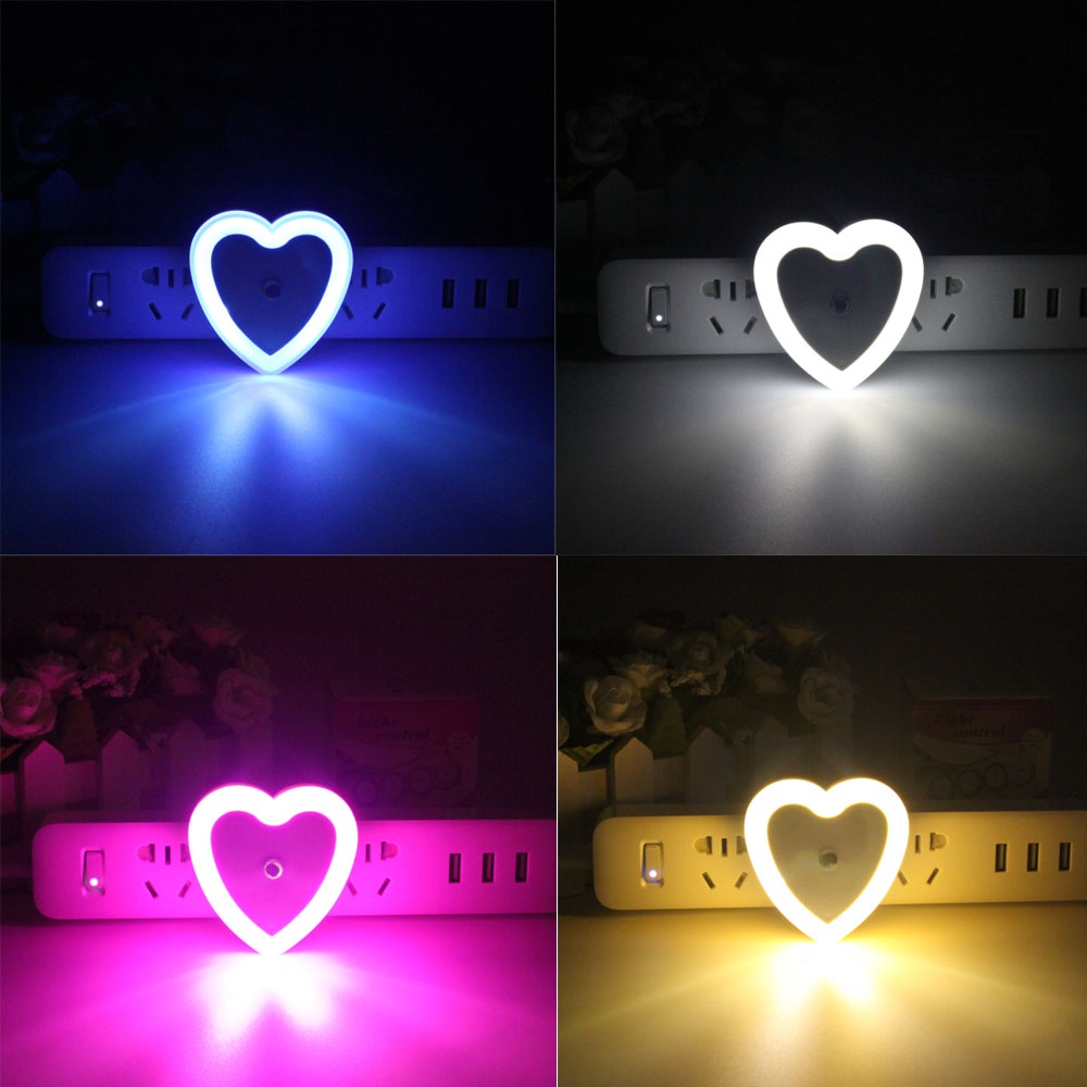Đèn LED Cảm Biến Mini Dễ Thương Cho Phòng Ngủ Hành Lang Cầu Thang EU/US 110V 220V